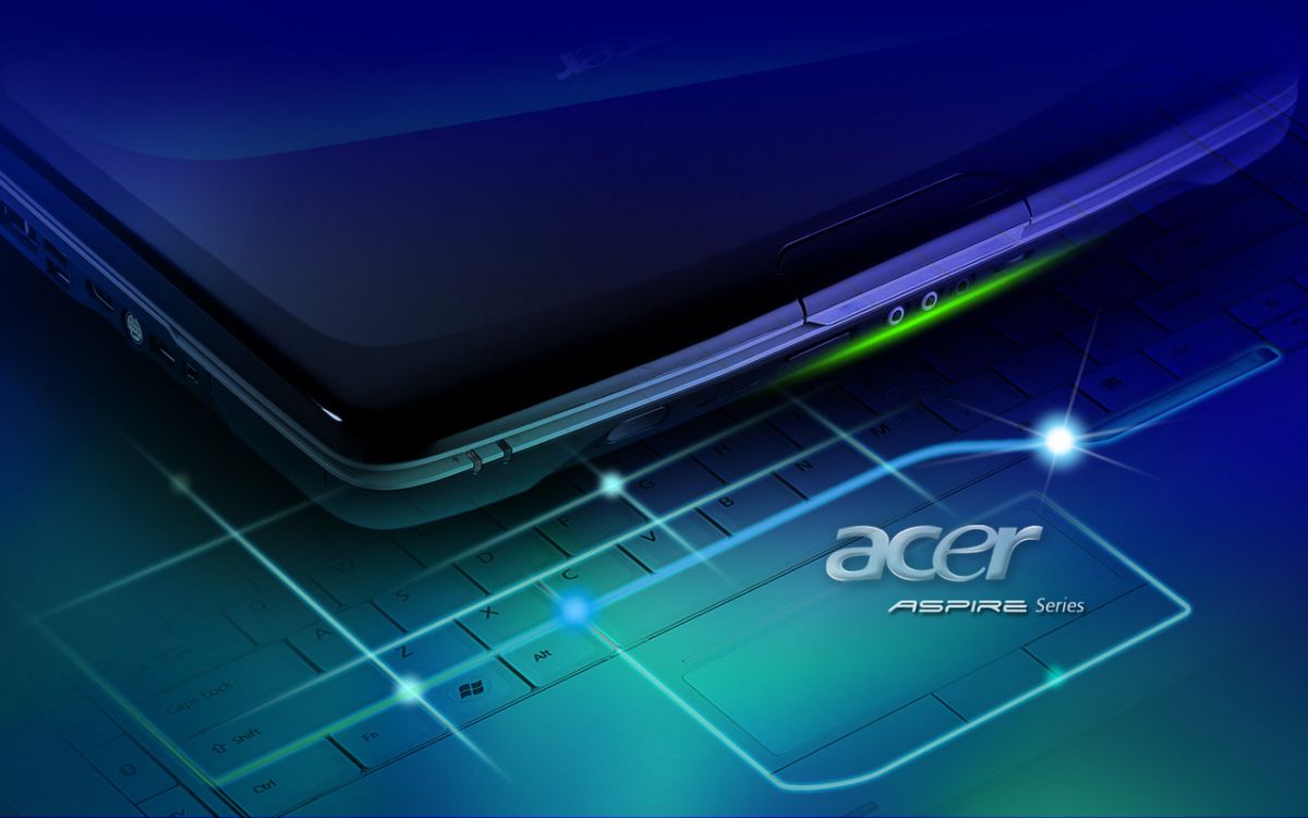 Обои компания Acer, синий, линия, технологии, гаджет в разрешении 2560x1600