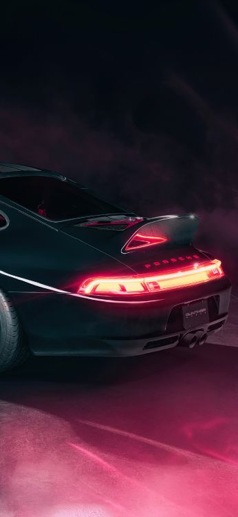 Обои спорткар, легковые автомобили, компактный автомобиль, автомобильное освещение, свет в разрешении 1772x3839