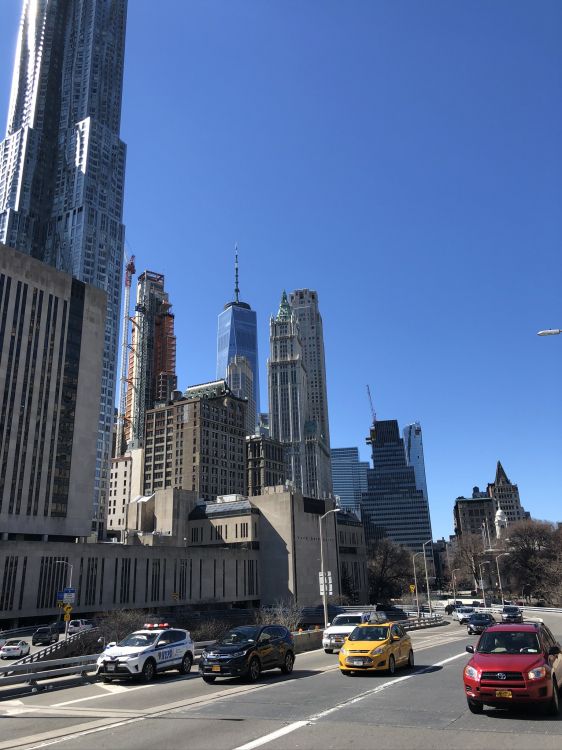 Обои Нью-Йорк, башня, город, метрополия, городской район в разрешении 1536x2048