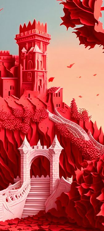 Обои цветок, иллюстрация, фрипик, рисование, графика в разрешении 1080x2400