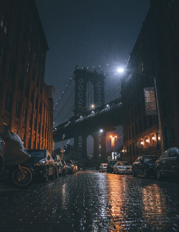 Обои Бруклинский Мост Парк, манхэттенский мост, Бруклинский мост, мост, здание в разрешении 2543x3291