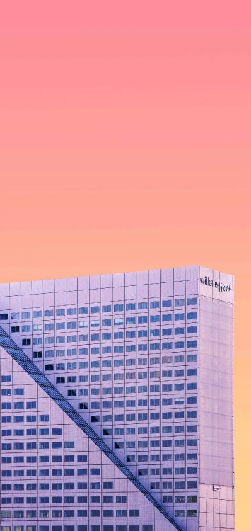 Обои здание, прямоугольник, склон, треугольник, Фиолетовый в разрешении 1516x3200