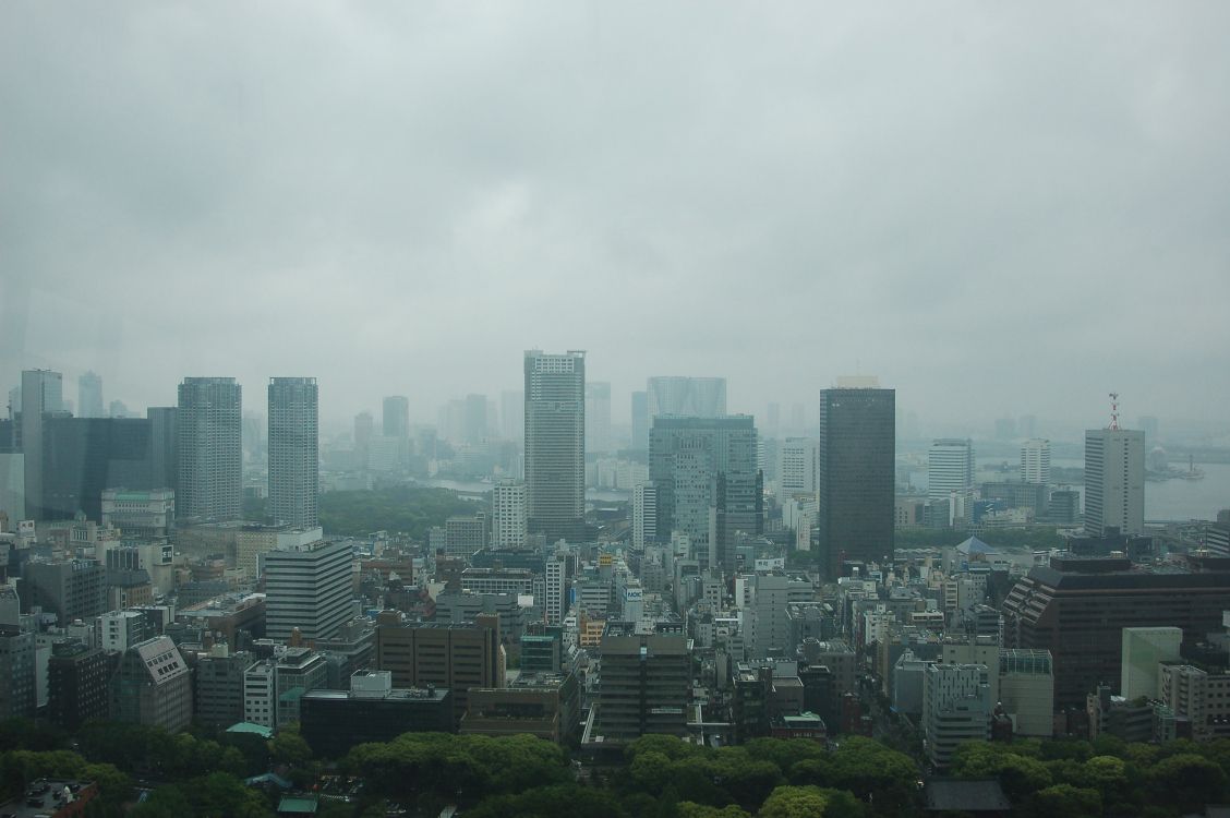 Обои Токио, небоскреб, горизонт, городской пейзаж, городской район в разрешении 3008x2000