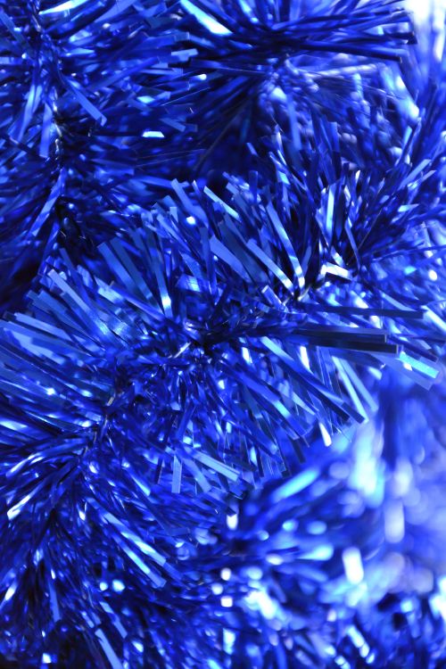 Обои мишура, Новый год, рождественский орнамент, Рождественский день, синий кобальт в разрешении 3072x4608