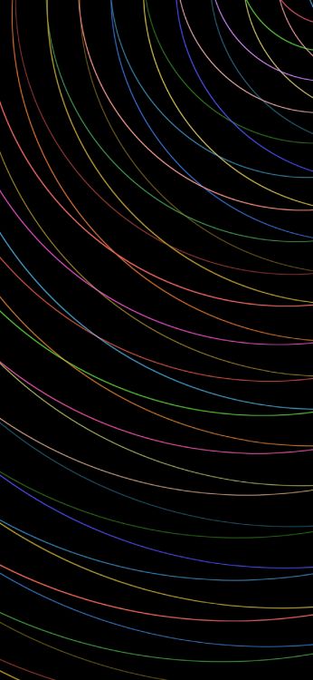 Обои атмосфера, фрактальное искусство, красочность, арт, материальное свойство в разрешении 1284x2778