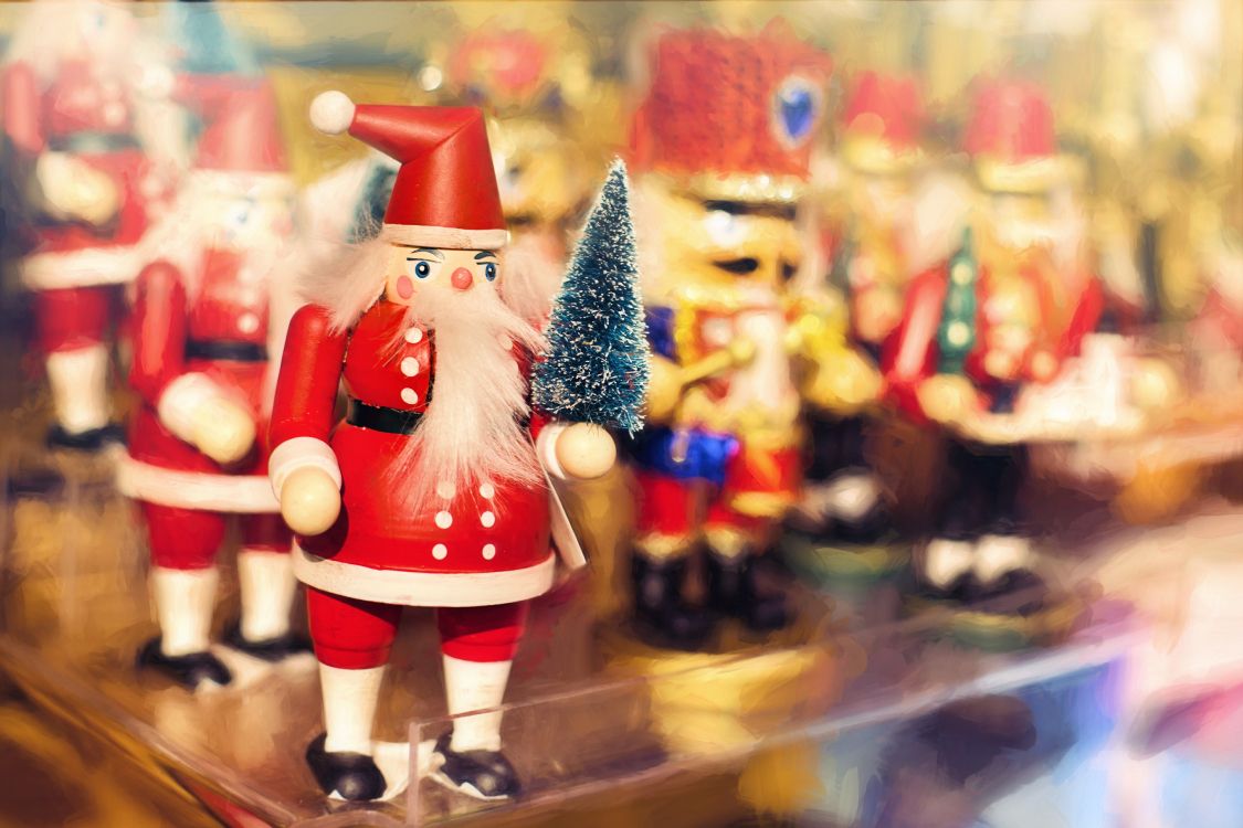 Обои Щелкунчик кукла, Рождественский день, Санта-Клаус, Щелкунчик, игрушка в разрешении 5148x3432