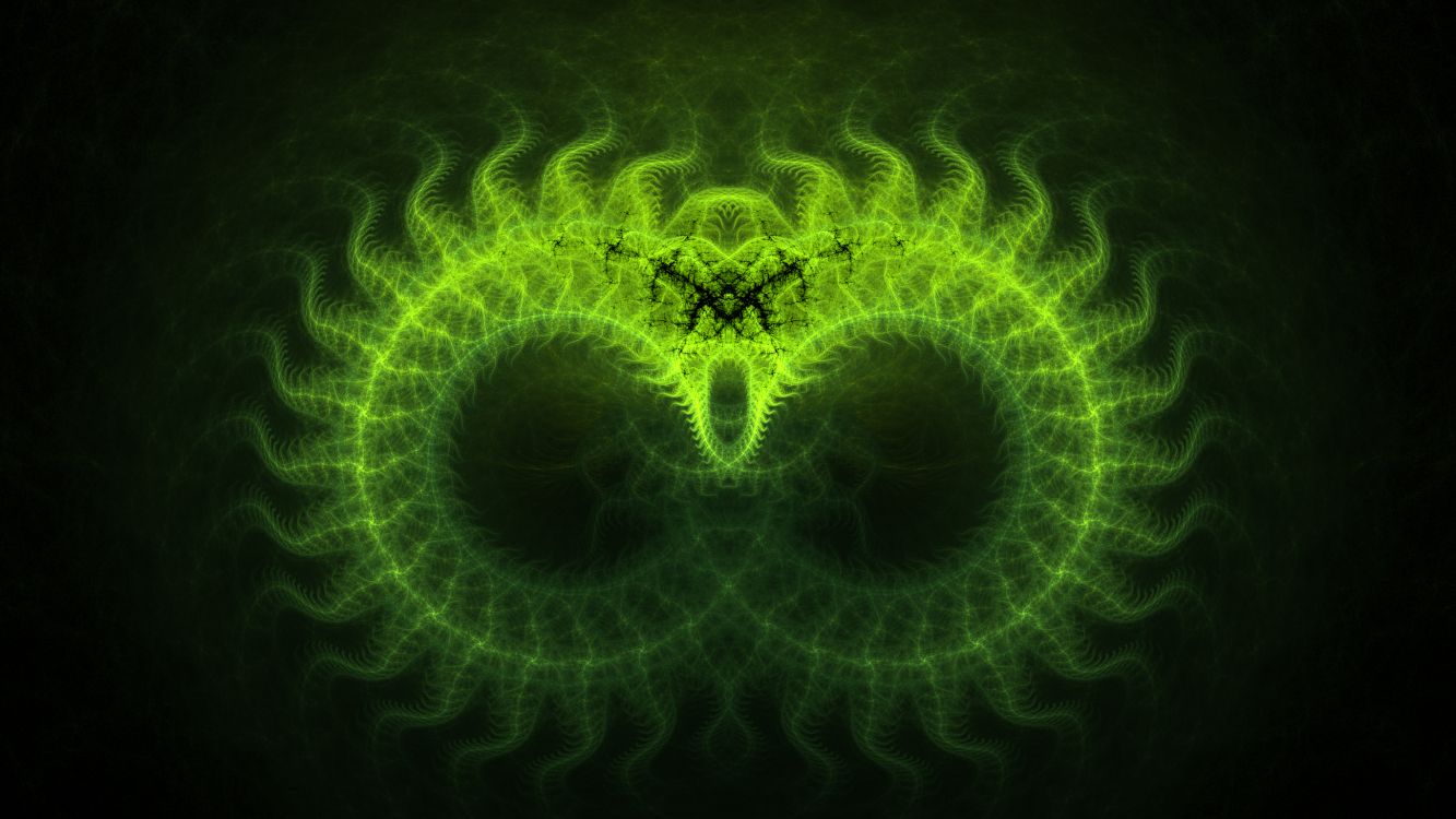 Обои фрактальное искусство, цифровое искусство, абстрактное искусство, фрактал, арт в разрешении 2600x1462