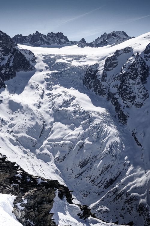 Обои горный рельеф, гора, горный хребет, ледяная форма, массив в разрешении 4000x6000