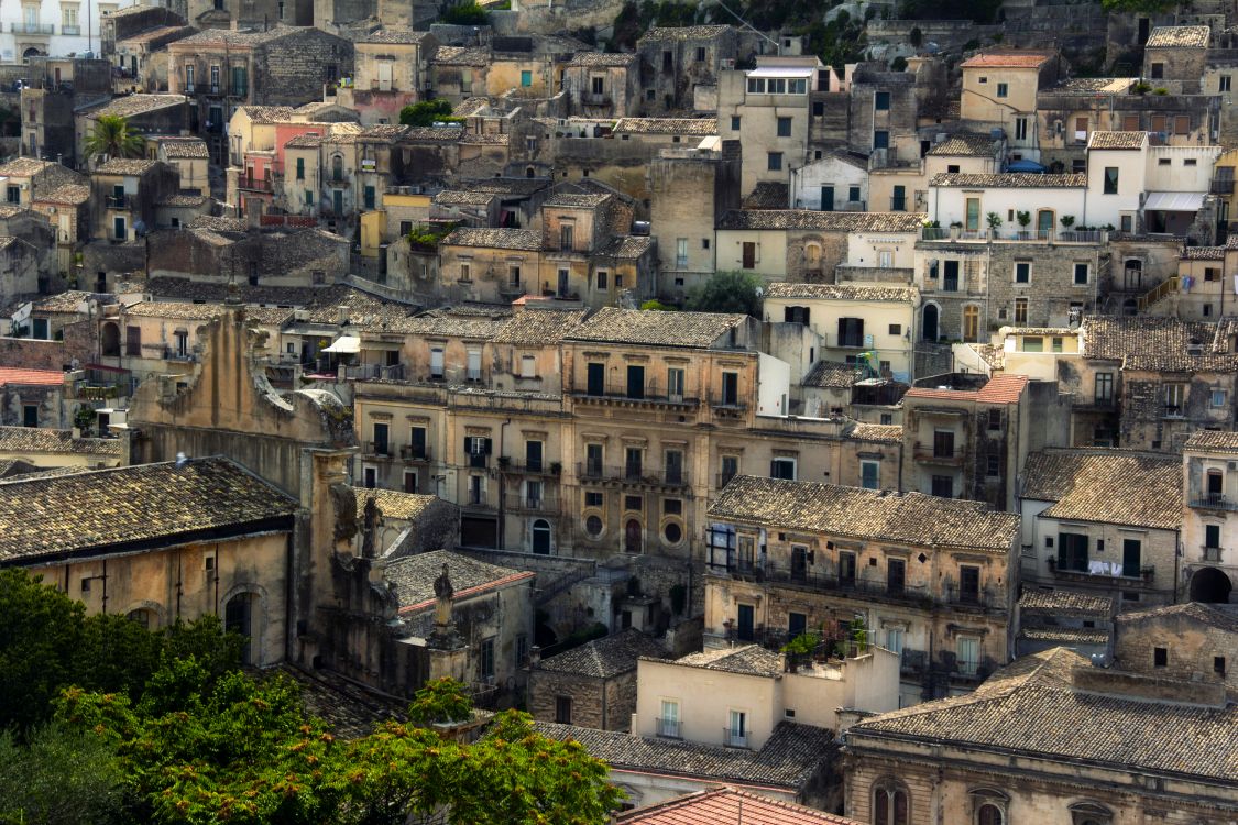 Обои Модика, городок, город, городской район, соседство в разрешении 3000x2000