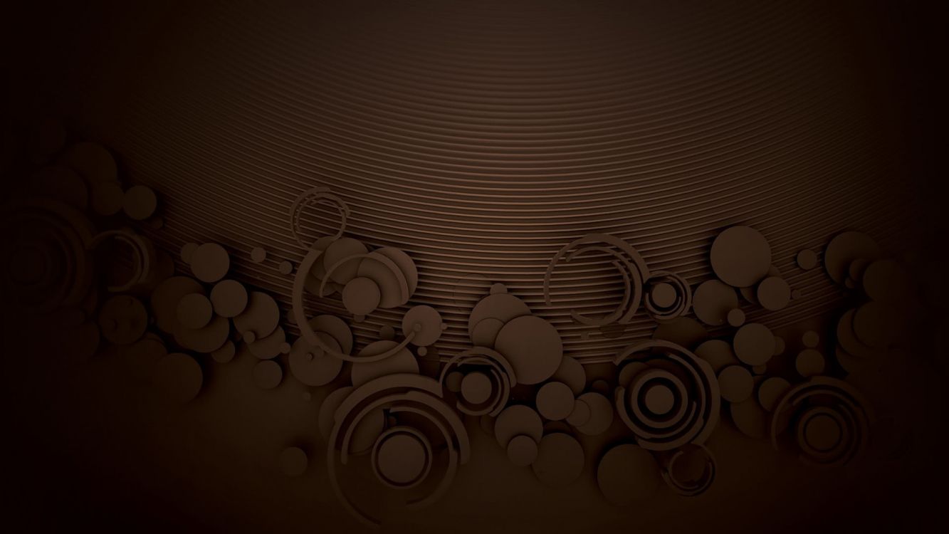 Обои коричневый цвет, узор, круг, графика, цвет в разрешении 3840x2160