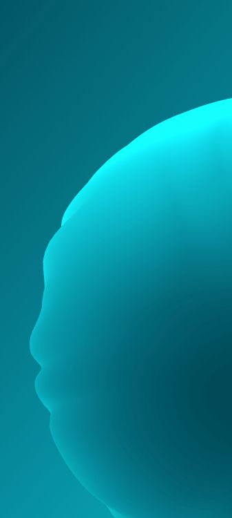 Обои сфера, синий, графика, графический дизайн в разрешении 896x1992