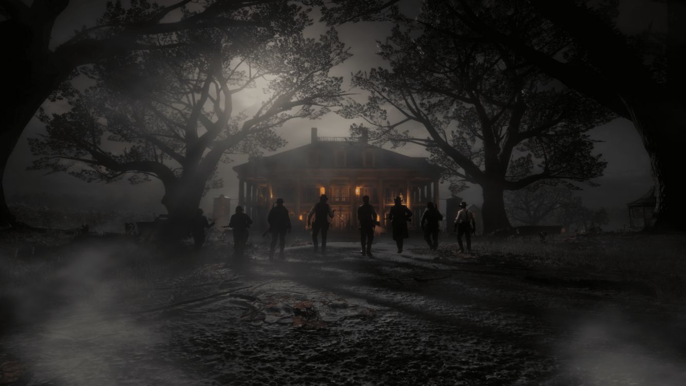 Обои red dead redemption 2, миссия, темнота, наука, химия в разрешении 3840x2160