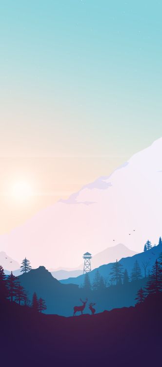 Обои гора, пейзаж, ios, атмосфера, экорегион в разрешении 1242x2800