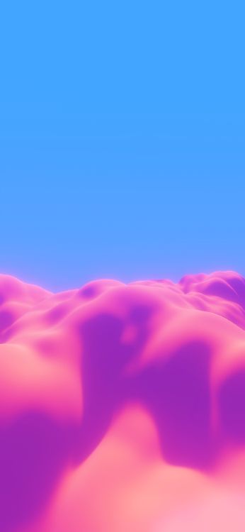 Обои облако, пурпур, Фиолетовый, сумрак, горизонт в разрешении 1125x2435