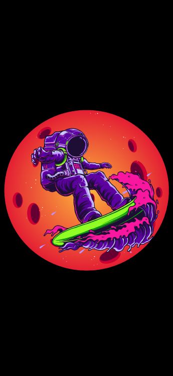 Обои Оранжевый цвет, клуб манчестер юнайтед, soundcloud, арт, пурпурный цвет в разрешении 2160x4680