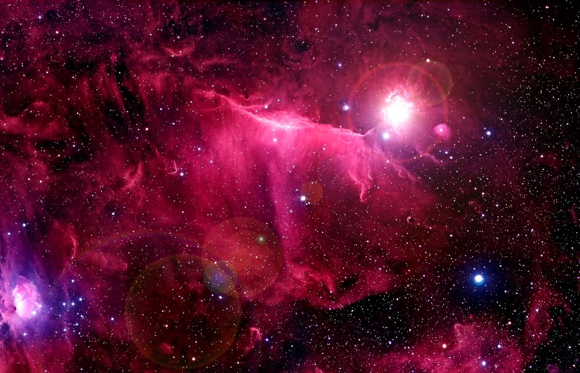 Обои туманность, космическое пространство, астрономический объект, розовый, пурпур в разрешении 3000x1931