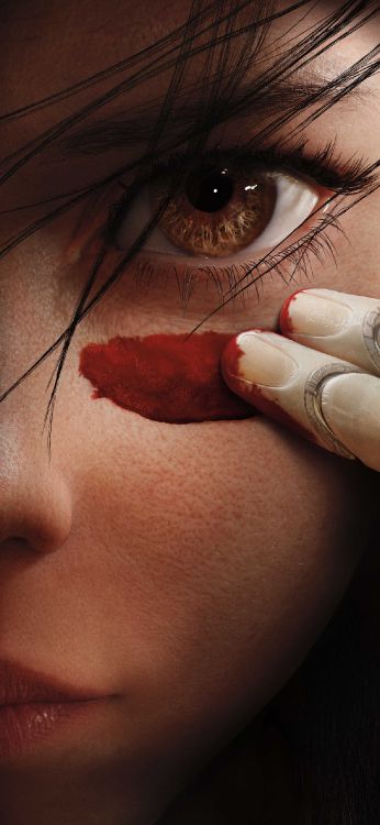 Обои Алита Боевой Ангел, Боевой Ангел Алита, экшн, общество визуальных эффектов, фонограмма в разрешении 1242x2688