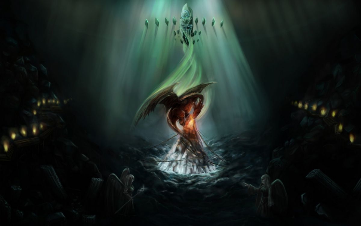 Обои дракон, мифология, явление, компьютерная игра, спецэффекты в разрешении 1920x1200