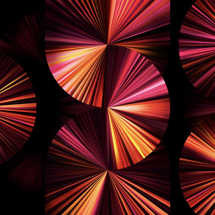 Обои Fan wallpaper in dark pink for iPad Pro 11″ в разрешении 2864x2864