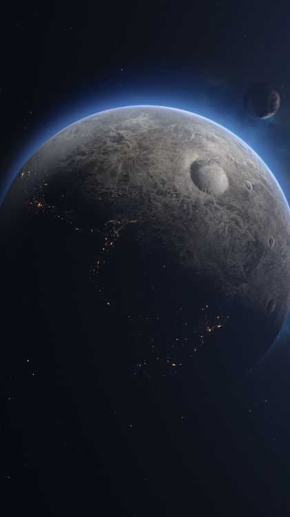 Обои атмосфера, луна, астрономический объект, мир, наука в разрешении 2303x4095