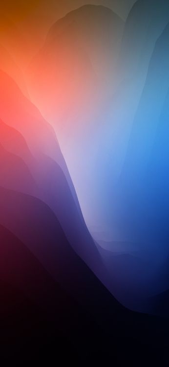 Обои атмосфера, лазурный, пурпур, склон, Фиолетовый в разрешении 1284x2778