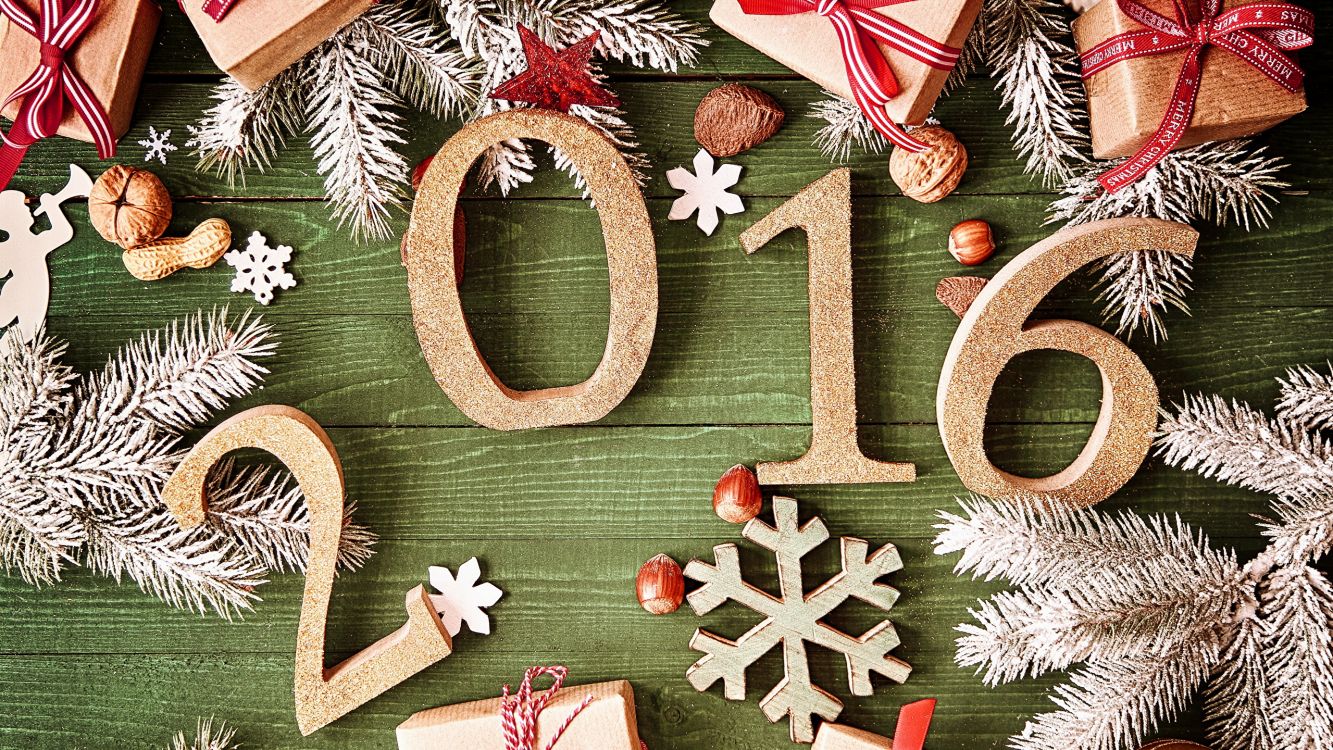 Обои Рождественский день, Новый год, рождественский орнамент, Рождество, Рождественские украшения в разрешении 2560x1440