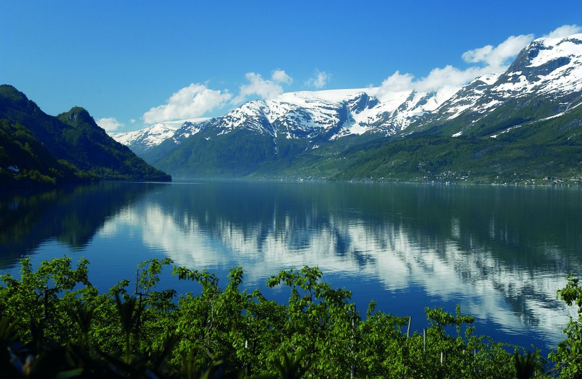 Обои природа, фьорд, Хардангер, ледниковое озеро, Хардангервидда в разрешении 3008x1960