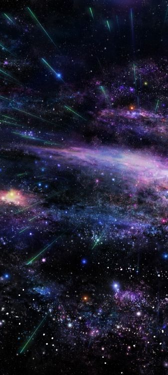 Обои смартфон, атмосфера, свет, туманность, Галактика в разрешении 1080x2400