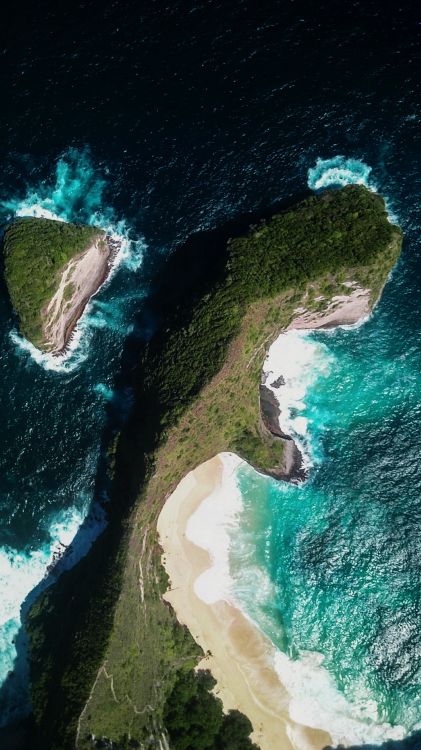 Обои мизинец пляж, земля, Сток утеса, вода, мир в разрешении 1080x1920