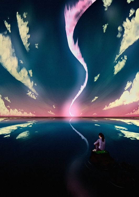 Обои арт, графический дизайн, иллюстратор, атмосфера, иллюстрация в разрешении 1920x2715