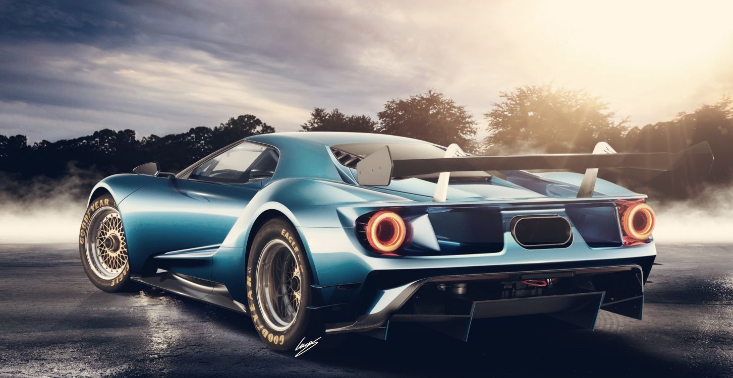 Обои ford gt, спорткар, Ford Focus, авто, компания Ford в разрешении 2560x1321