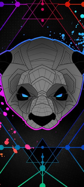 Обои иллюстрация, луназ, андроид, глаз, рот в разрешении 1080x2376