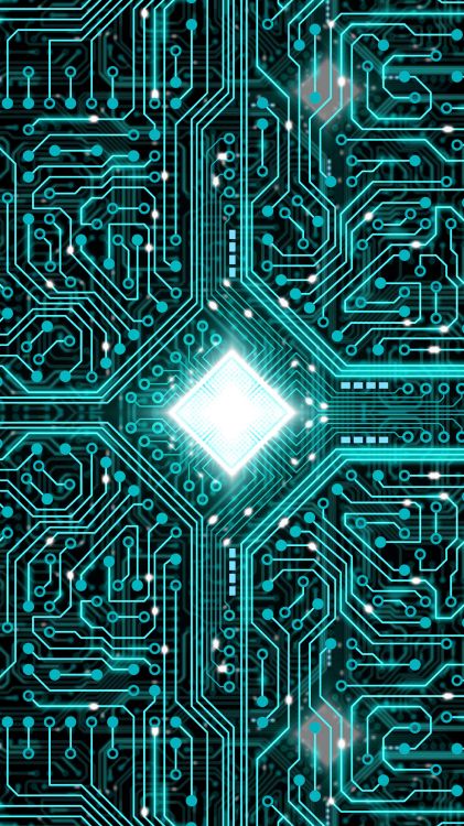 Обои центральный процессор, набор микросхем, материнская плата, электроника, зеленый в разрешении 3240x5760