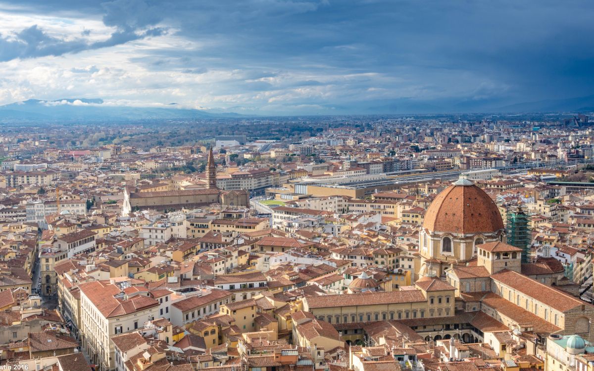 Обои Флоренция, купол, городской район, город, ориентир в разрешении 2560x1600