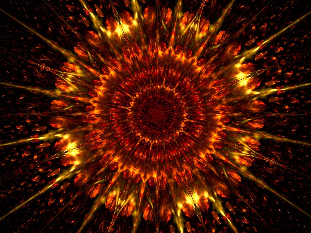 Обои фрактальное искусство, космос, круг, симметрия, арт в разрешении 3200x2400