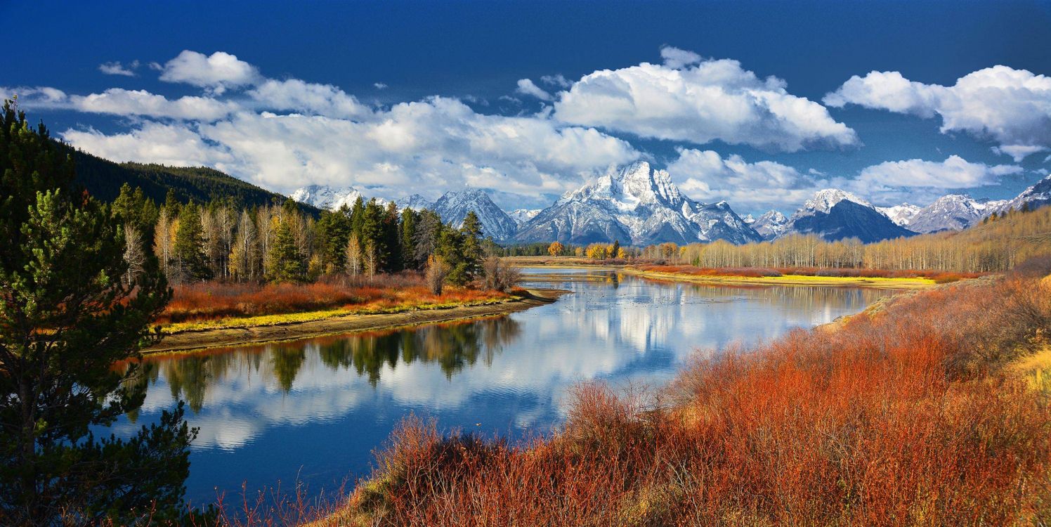 Обои Финляндия, отражение, природа, дикая местность, гора в разрешении 2880x1443