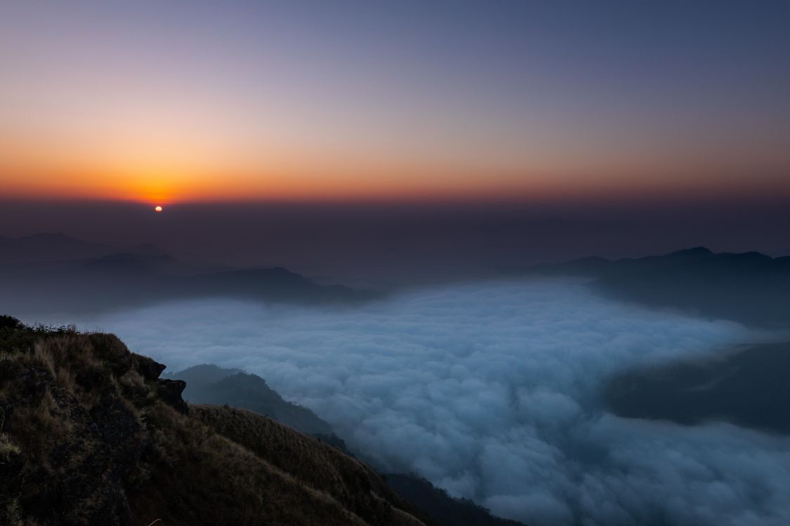 Обои природа, горизонт, восход солнца, облако, утро в разрешении 6720x4480
