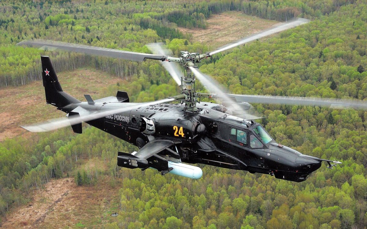 Обои ударный вертолет, камова, боевой вертолет, вертолет, винтокрылая машина в разрешении 2560x1600