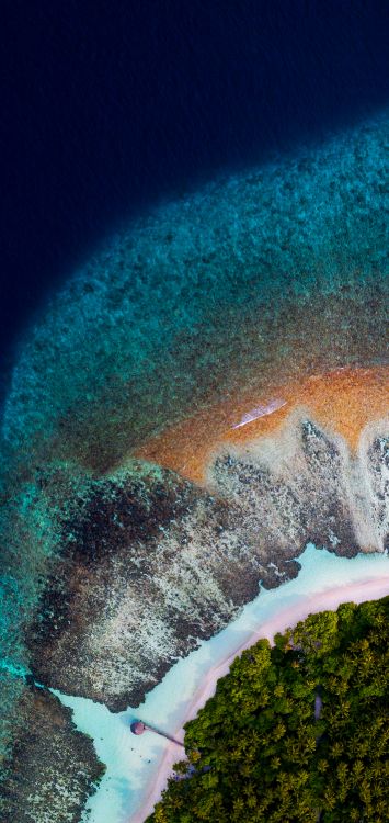 Обои вода, земля, море, атмосфера земли, атмосфера в разрешении 1421x3000