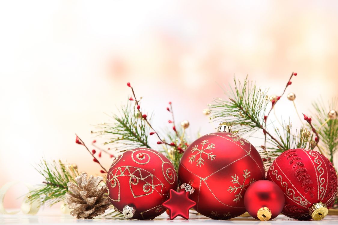 Обои Рождественский день, праздник, Рождественские украшения, рождественский орнамент, Санта-Клаус в разрешении 5616x3744