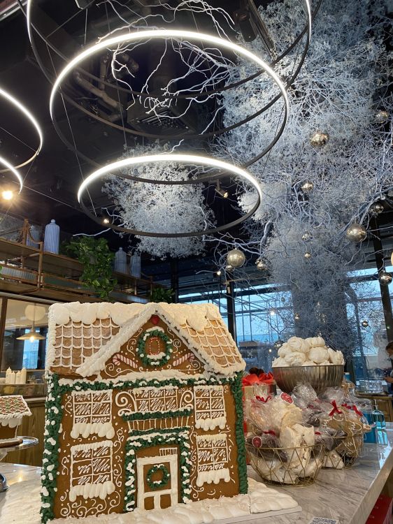 Обои зима, Рождественские украшения, Рождественский день, арт, осветительная арматура в разрешении 1536x2048