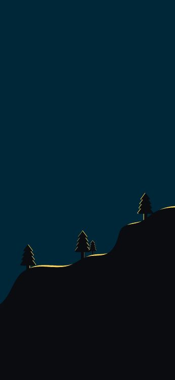 Обои склон, полутона и оттенки, пейзаж, электрик, замораживание в разрешении 2410x5218