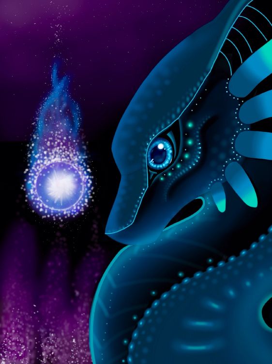 Обои фрактальное искусство, арт, графический дизайн, синий, электрик в разрешении 1800x2400