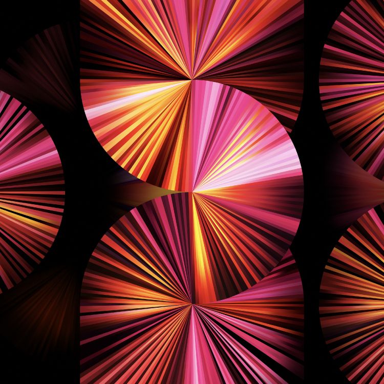 Обои Fan wallpaper in light pink for iPad Pro 11″ в разрешении 2864x2864