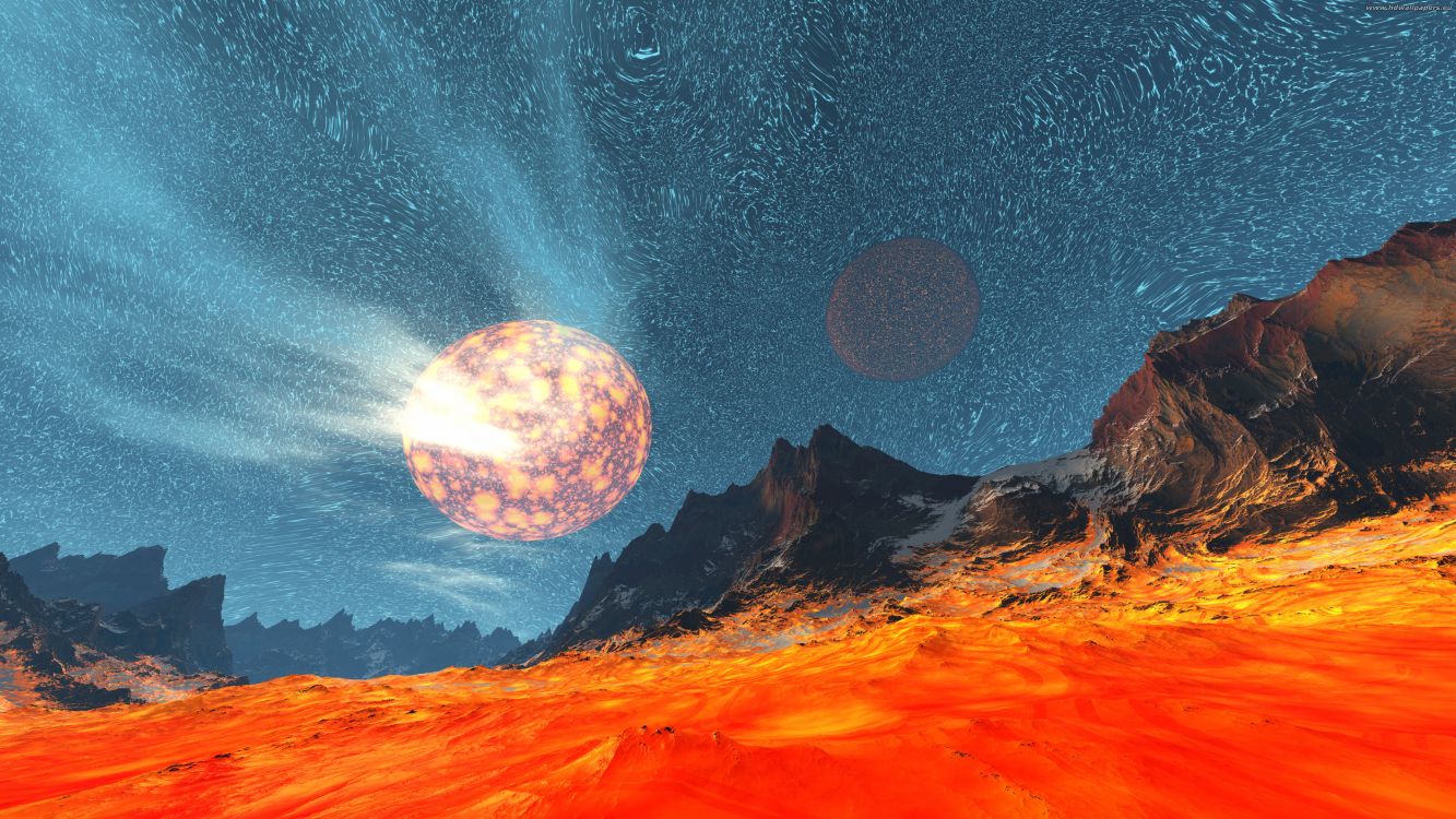 Обои Научная фантастика, природа, космическое пространство, атмосфера, земля в разрешении 3840x2160