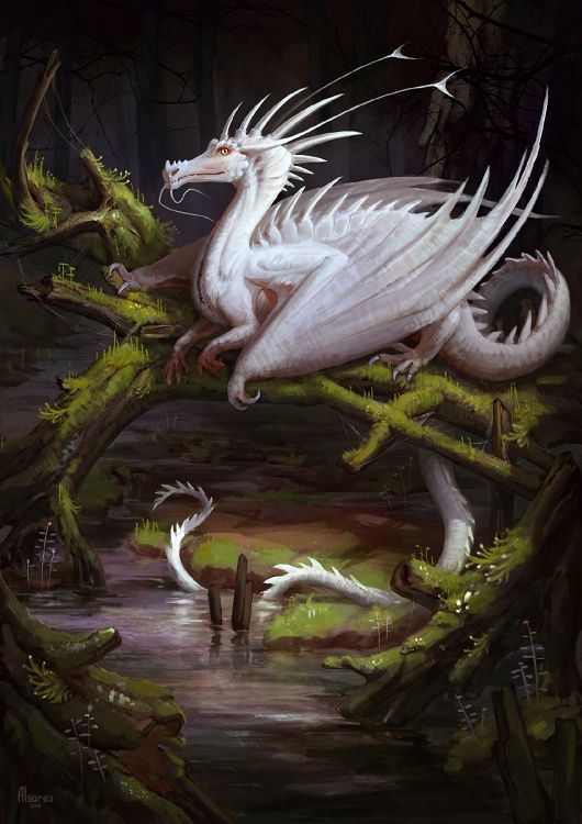 Обои дракон, легендарное существо, фэнтези, арт, иллюстрация в разрешении 1696x2400