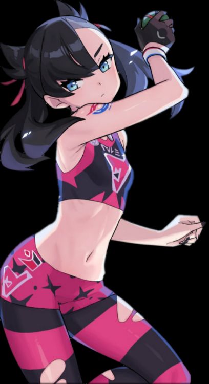 Обои мультфильм, жест, розовый, арт, бедра в разрешении 544x1000