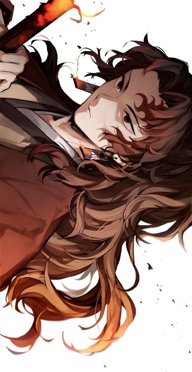 Обои мультик, убийца демонов kimetsu no yaiba, гию томиока, рукав, Акихито Kanbara в разрешении 2944x5688