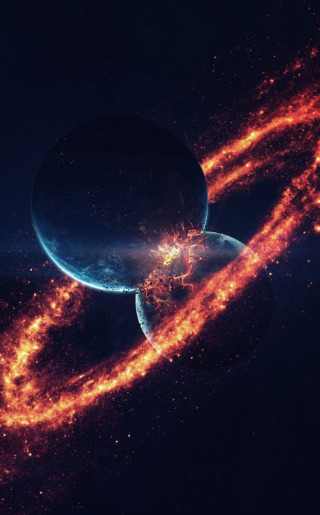 Обои атмосфера, земля, Галактика, планета, космос в разрешении 1198x1920