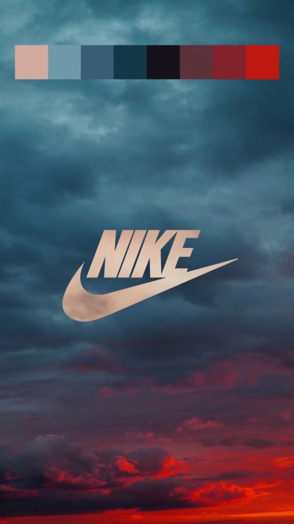 Обои nike, кеды, облако, атмосфера, дневное время в разрешении 1080x1920